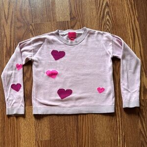 Lilly Pulitzer Pink Heart Sweater, size M (6-7)